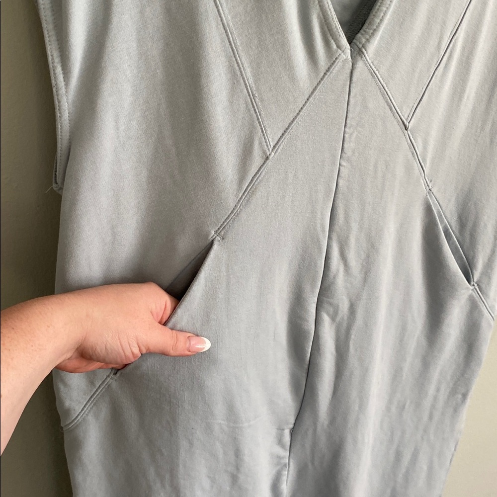Free People Movement Women’s Light Blue Sleeveless Jumpsuit Romper Size Small - Picture 3 of 10